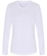 Women's TriDri® long sleeve performance t-shirt — White