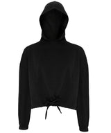 Women's TriDri® cropped oversize hoodie — Black
