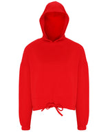 Women's TriDri® cropped oversize hoodie — Fire Red