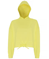 Women's TriDri® cropped oversize hoodie — Lemon