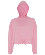 Women's TriDri® cropped oversize hoodie — Light Pink