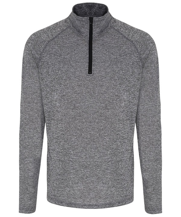 Men's TriDri® long sleeve performance ¼ zip top