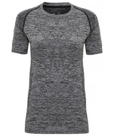 Women's TriDri® seamless '3D fit' multi-sport performance short sleeve top — Charcoal
