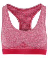 Tridri® seamless 3D fit" multi-sport sculpt bra" — Burgundy