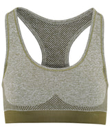 Tridri® seamless 3D fit" multi-sport sculpt bra" — Olive