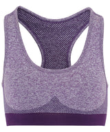 Tridri® seamless 3D fit" multi-sport sculpt bra" — Purple