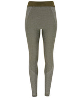 Women's TriDri® seamless 3D fit" multi-sport sculpt leggings" — Olive