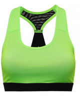 TriDri® performance sports bra (medium impact) — Lightning Green