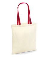 Bag for life - contrast handles — Natural/Classic Red