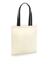 EarthAware® organic bag for life - contrast handles — Natural/Black