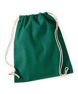 Cotton gymsac — Bottle Green