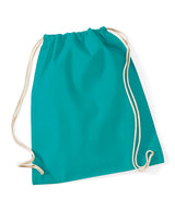 Cotton gymsac — Emerald