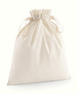 Organic cotton drawcord bag — Natural