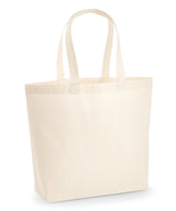 Premium cotton maxi tote — Natural