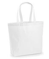 Premium cotton maxi tote — White