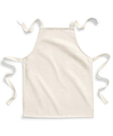 Fairtrade cotton junior craft apron — Natural