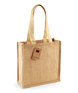 Jute compact tote — Natural