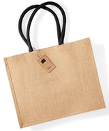 Jute classic shopper — Natural/Black