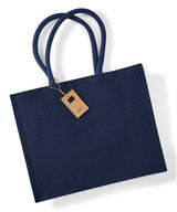 Jute classic shopper — Navy/Navy
