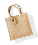 Jute midi tote — Natural