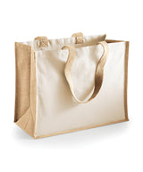 Printers jute classic shopper — Natural