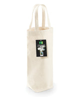 Fairtrade cotton bottle bag — Natural