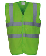 Hi-vis 2-band-and-braces waistcoat (HVW100) — Lime