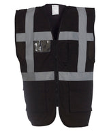 Multifunctional executive hi-vis waistcoat (HVW801) — Black*