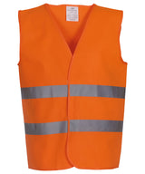 Hi-vis 2-band waistcoat (HVW102) — Orange