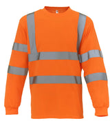Hi-vis long sleeve t-shirt (HVJ420) — Orange
