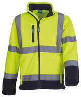 Hi-vis softshell jacket (HVK09) — Yellow/Navy