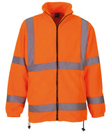Hi-vis heavyweight fleece jacket (HVK08) — Orange
