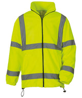 Hi-vis heavyweight fleece jacket (HVK08) — Yellow