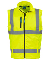 Hi-vis softshell gilet (HV006) — Yellow
