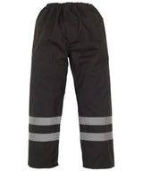 Hi-vis waterproof overtrousers (HVS461) — Black