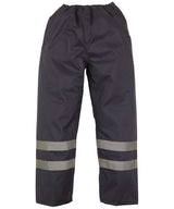 Hi-vis waterproof overtrousers (HVS461) — Navy