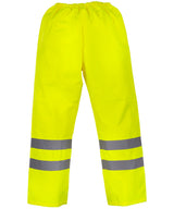 Hi-vis waterproof overtrousers (HVS461) — Yellow