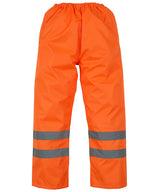 Hi-vis waterproof overtrousers (HVS462) — Orange