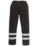 Reflective polycotton ballistic trousers (BS015T) — Black