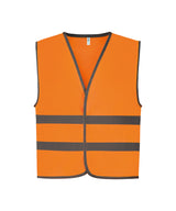 Hi-vis reflective border kids waistcoat (HVW102CH) — Orange