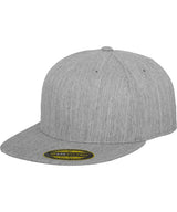 Premium 210 fitted cap (6210) — Heather Grey