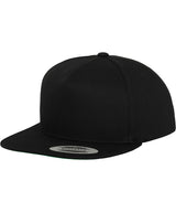 Classic 5-panel snapback (6007) — Black