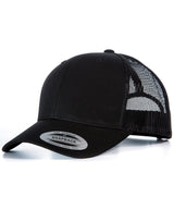 Retro trucker cap (6606) — Black/Black