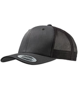 Retro trucker cap (6606) — Dark Grey/Dark Grey