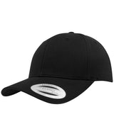 Curved classic snapback (7706)(7706) — Black