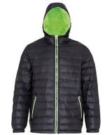 Padded jacket — Black/Lime