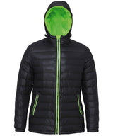 Women's padded jacket — Black/Lime