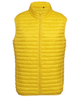 Tribe fineline padded gilet — Bright Yellow