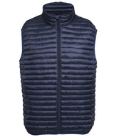 Tribe fineline padded gilet — Navy