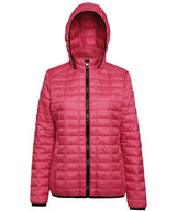 Women's honeycomb hooded jacket — Red